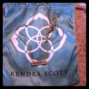 Kendra Scott Dichroic Glass bar necklace